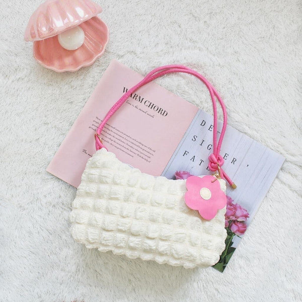 White Women Sling Bag Bloom