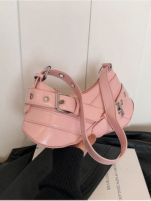 Pink Women Sling Bag Double belt edition
