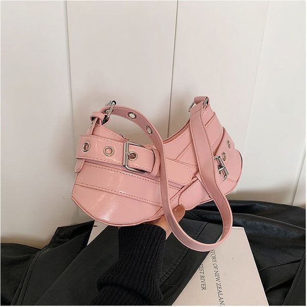 Pink Women Sling Bag Double belt edition