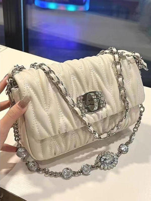 White Women Sling Bag Heer