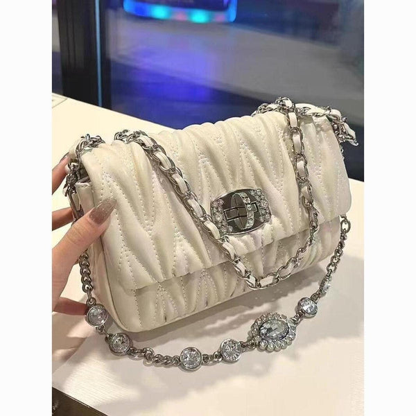 White Women Sling Bag Heer