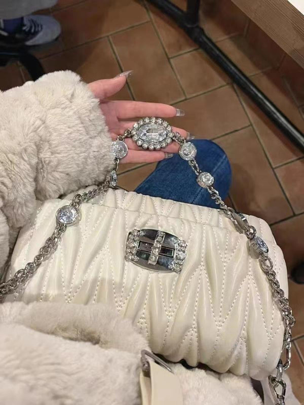 White Women Sling Bag Heer