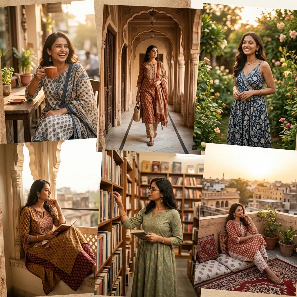 Ayrin Indian wear lookbook grid